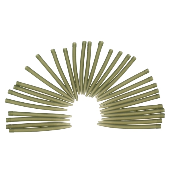 30 stk. 54 mm Anti-Tangle gummislanger for karpefiskekroker og grovfiskeutstyr