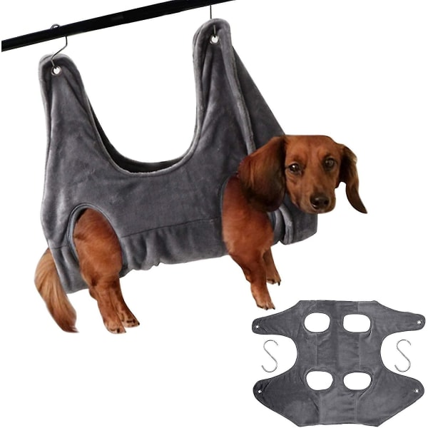 Pet Hammock Dog Cat Grooming Hammock Restraint Bags Convenient For Bathing Washing Bathing Nail Trimming Pink M