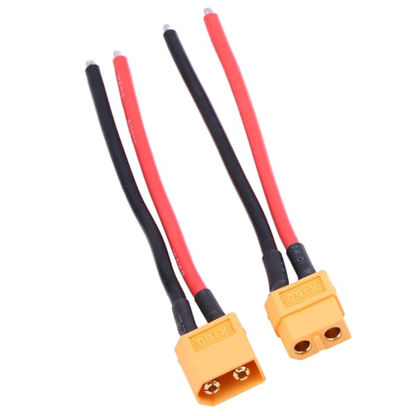 2kpl XT60 -liitinadapteri 14AWG silikonikaapeli RC-lisävaruste