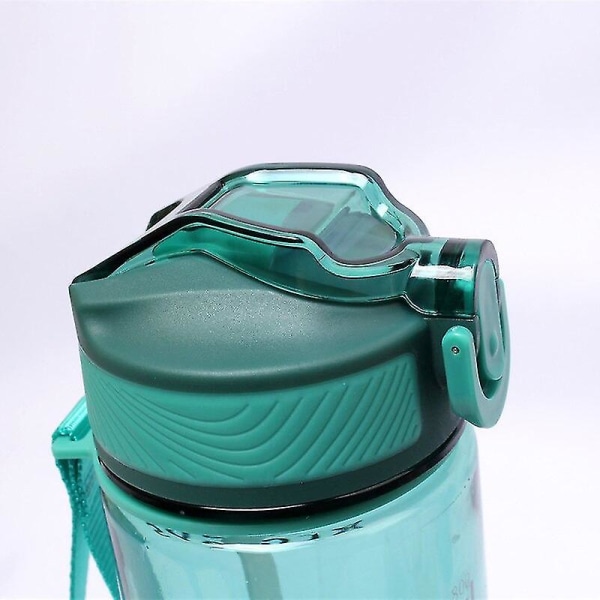 800ml Sports Water Bottle With Straw For Camping Hiking Outdoor Plastic Transparent Bpa Free Bottle Straw