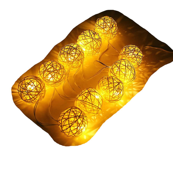 Paristokäyttöinen Led String Light 5m 40 Globe Rotting Balls Juldekoration