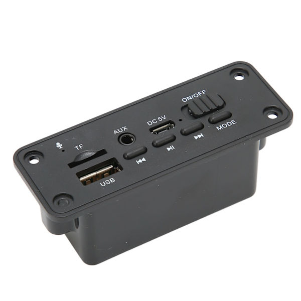 Bluetooth MP3 Dekoderkort 2 X 3W Multifunktionel Bluetooth 5.0 Modulafspiller til MP3-afspiller Sort