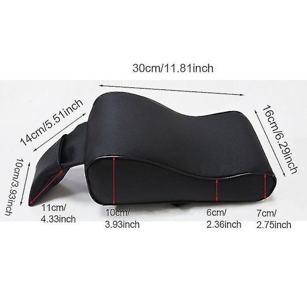 Bil Armlener Box Pad Auto Center Console Armstøtte Sete Box Matte Pute Putetrekk Kjøretøy Beskyttende Styling Black