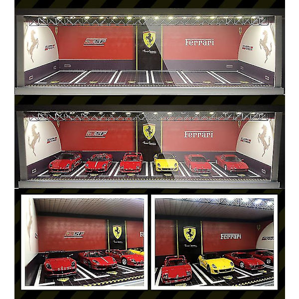 Hhcx-display Cabinet Bright Scene Carport Led Light Jdm Nissan Nismo For Scale 1:64 For Model Car Diorama Garage Lbwk Lambo Furious scene