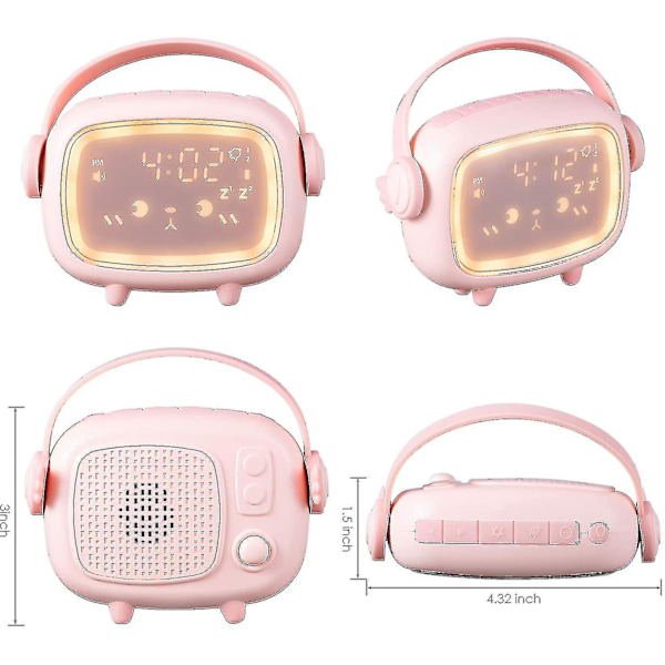 Time Angel Alarm Clock Children's Creative Charging Electronic Small Alarm Clock Multifunctional Led Night
