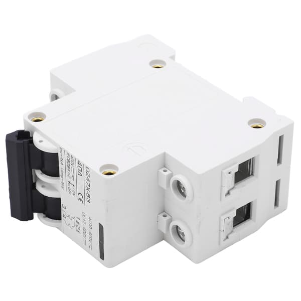 2P Miniature Strømafbryder DIN Skinne Afbryder Solcelle PV System DC12-400V AC90-400V 40A