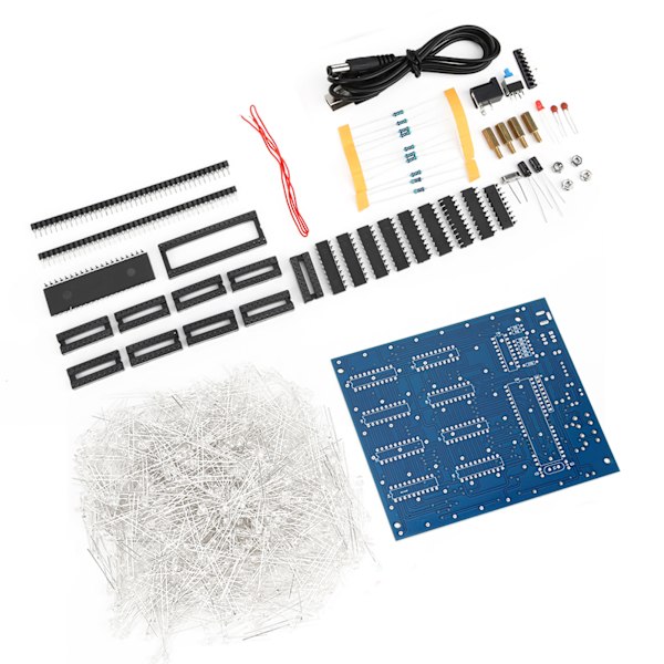 LED Lys DIY Kit 3D Printet Kretskort Stabil Printet Parameter for 8 x 8CM Kuber