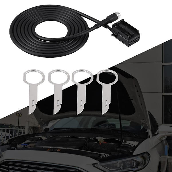 6000 Cd Mp3 Audio Input Aux Kaapelisovitin Ford Focus Mondeolle irrotustyökalunäppäimillä