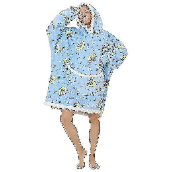 Super Dalian -huppari Filt-huppari Super Soft Sherpa Wool Giant -huppari För Vuxna S Moon Pony