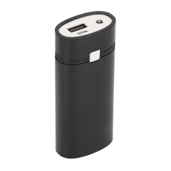 DIY USB Power Bank Shell för 2x18650 batterier - Svart