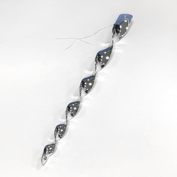 [BQ]Spiralformet reflekterende fugleskremsel 10-pakning Sølv 30 cm Sølv Silver 30 cm