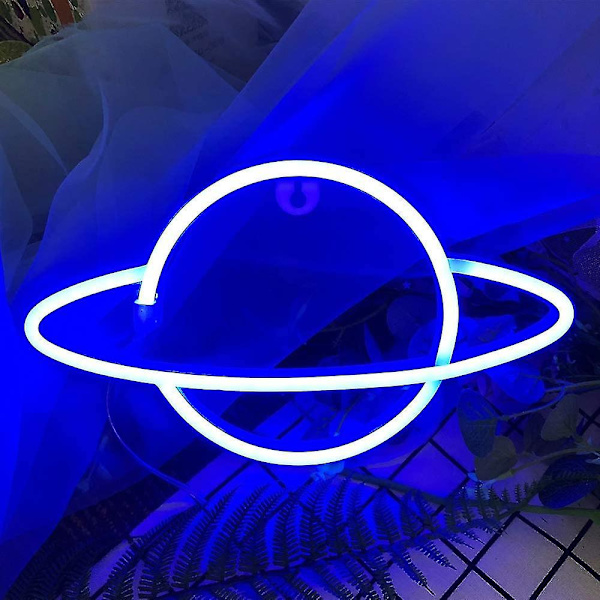 Valokyltit-planeetta Neon Signs|led Neon Light Neon Seinäkyltit, pinkki ja sininen Blue