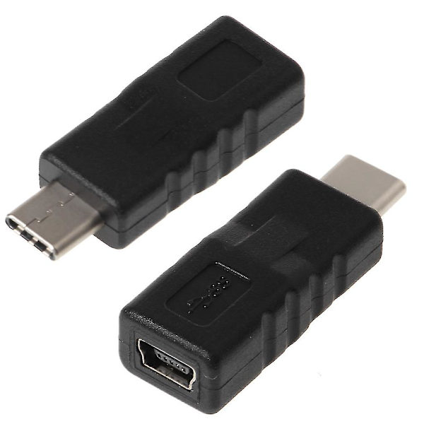 Type C Han til Mini Usb Hun Konverter Adapter Til Samsung S8 Note8 Xiaomi5 6