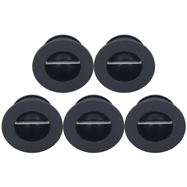 5 STK Surfebrett Leash Plug Erstatning Rund Kopp Plug for Longboard Svart