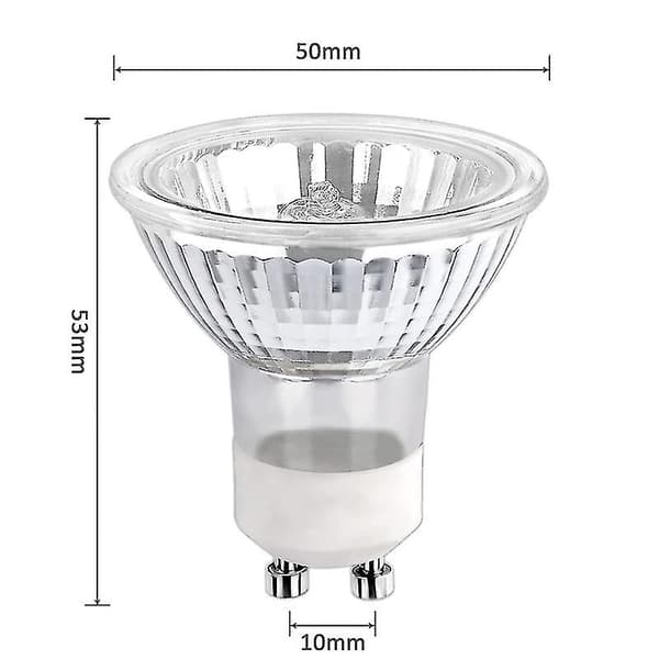 [BQ]5 stk GU10 50W Halogen Spotlight Pære Dæmpbar, Halogen Reflektorlamper