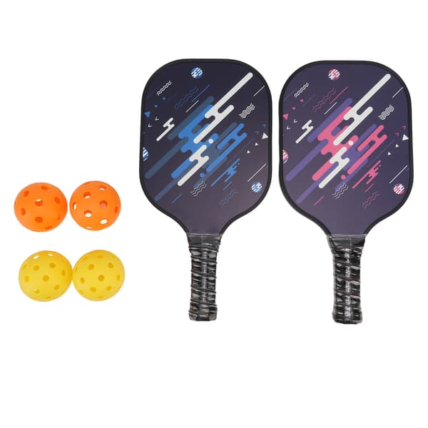 Fiberglass Ball Paddle Sett Lett Bærbar Profesjonell Racket Kit