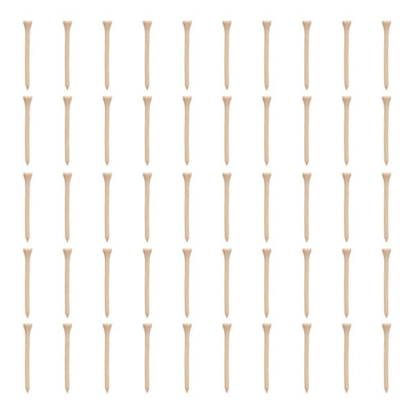 50-pack Starka Golf-Tees i Trä 83mm för Golftillbehör