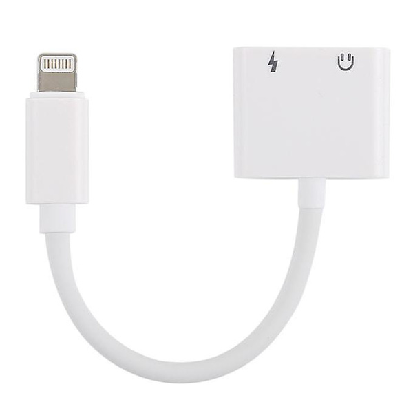 Gl011 2 in 1 8 pin naaras + 3,5 mm naaras - 8 pin uros audiolataussovitin, iPhone Xr / Iphone Xs Max / iPhone X & Xs / iPhone 8 & 8 Plus / Iph