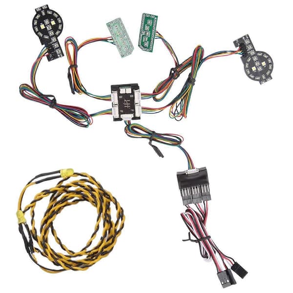 Forreste og bageste belysningssystem LED-lyssæt til Traxxas TRX-4 2021 Bronco 1/10 RC crawler opgraderingsdele as shown
