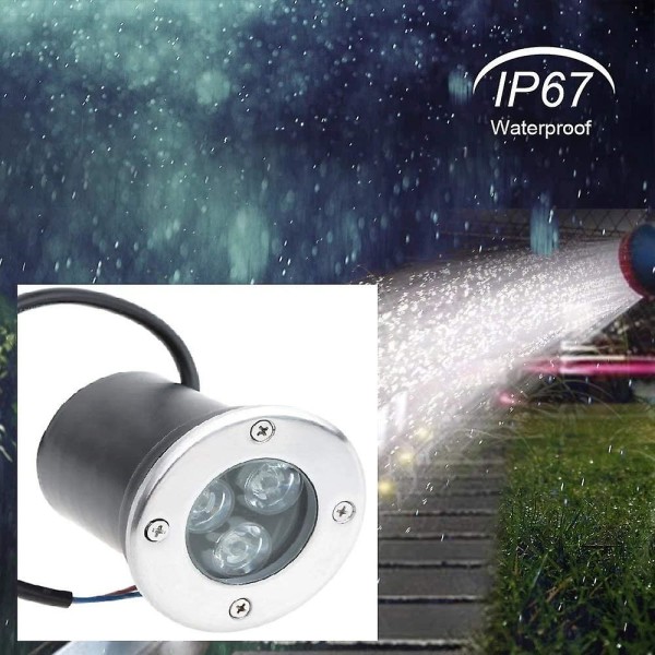 3w Led Underground Light, Underground Path Light, Ac85-265v 350lm Landskap Dekorativt Landskapsljus, Ip67 1