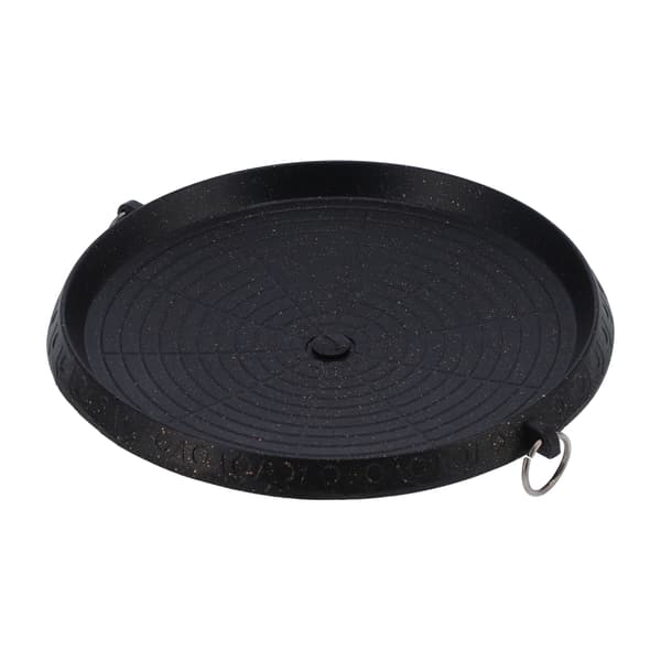 Multifunksjonell grillplate Bærbar BBQ Non-stick stekebrett for hjemmerestaurant utendørs (Non-stick rund grillplate)