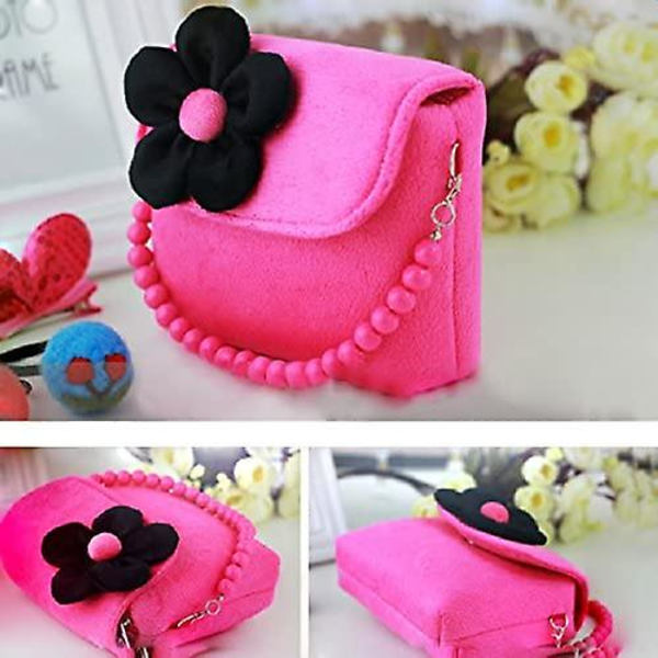 Søte jenter Fasjonable skulderveske Princess Håndvesker Kawaii Floral Myntpung For Små jenter Småbarn og førskolebarn Red