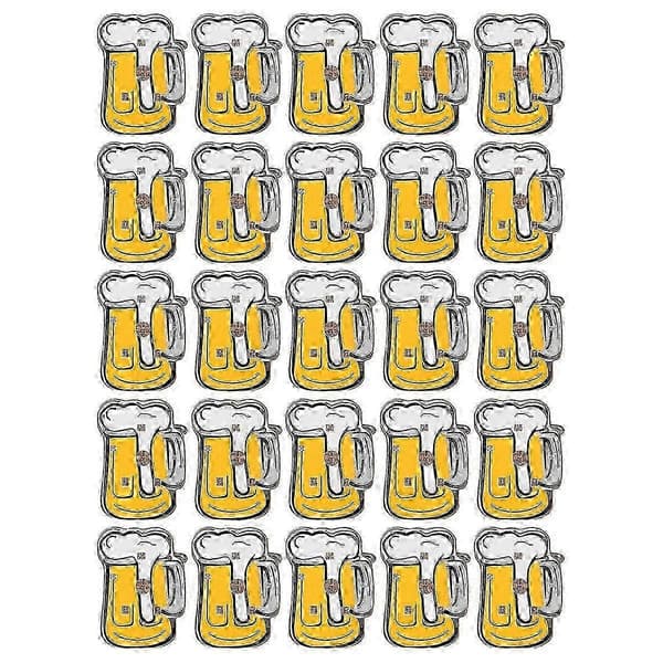 LED-dekor Blixten Presenter Väskor Märke Oktoberfest Pins Ölmugg Brosch Pin Ölmugg LED Pin Gul
