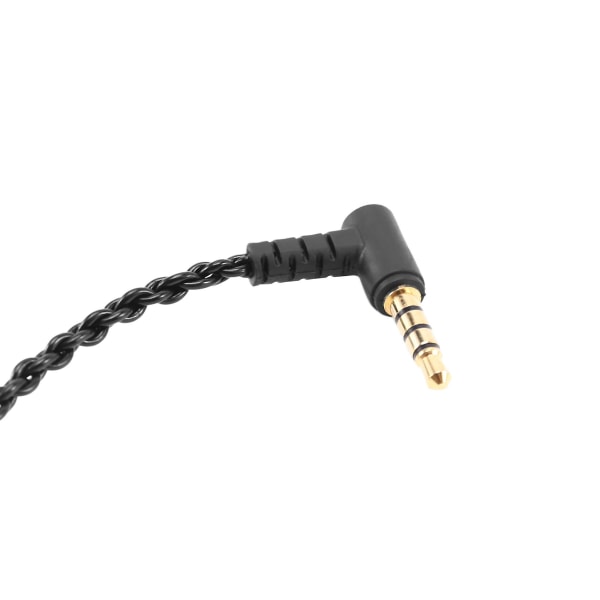 Reparation av hörlurar ljudkabel 3,5 mm diy armbågshörlurar 4 koppartråd med mikrofonvolym Black