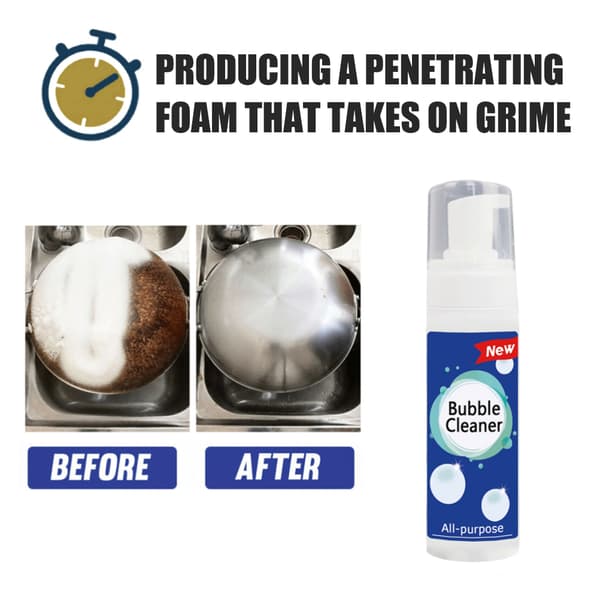 Køkken Fedtrens Rustfjerner Rengørings Bubble Spray Mousse