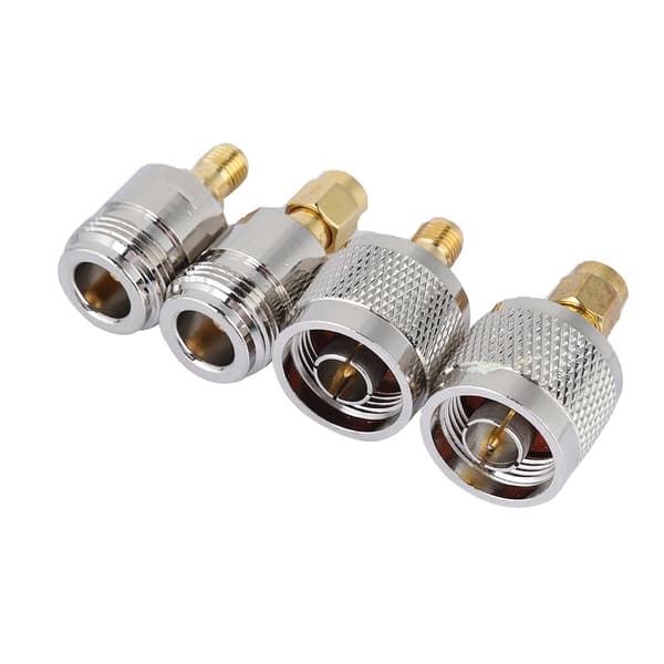 SMA til N-adapter sæt - 4 dele, han til hun & hun til han, RF koaksialkontakt
