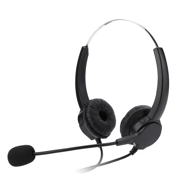Komfortabelt Crystal RJ9 støyreduserende Call Center-headset