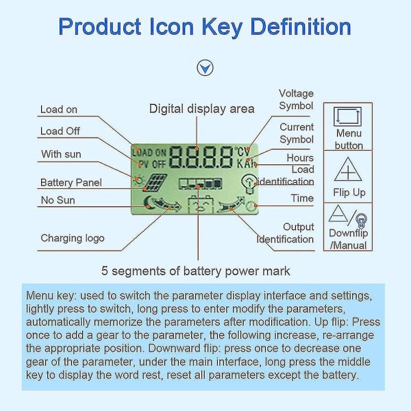 100a Mppt Air Charge Cont 12/24v Auto Focu Oar Pane Cont Akku Inteigent Regulaator 4 Output Adjutabe Parametri Cd Di 100A