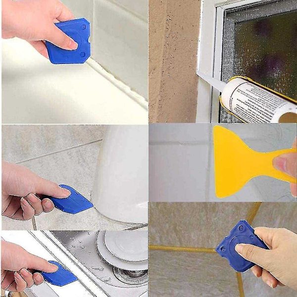 Caulk Tool Kit Silikonskrapa Tätningsmedel borttagning Tool Kit Caulk Finisher Slät borttagning av injekteringsbruk