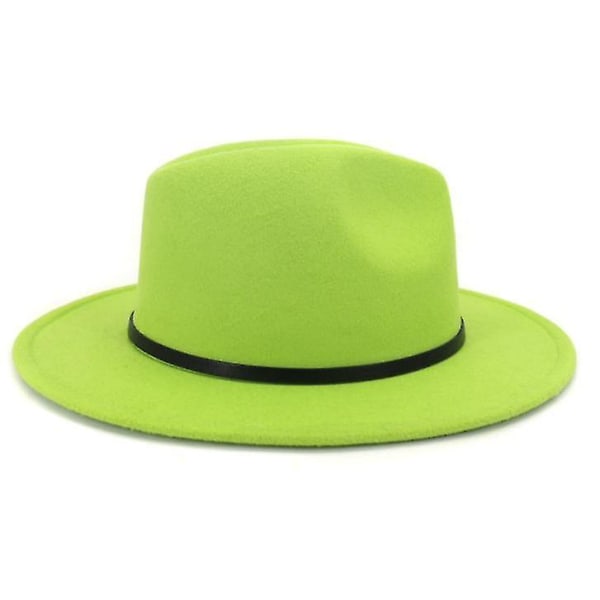 Naisten tai miesten villainen huopa Fedora-hattu green
