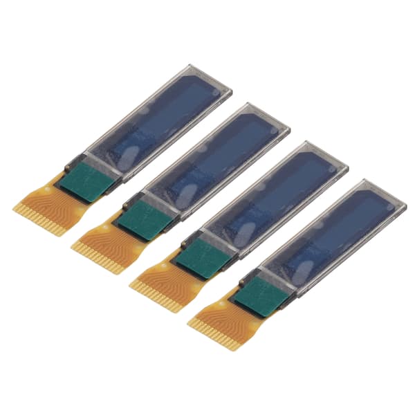 4 stk. 0,69in LCD-displaymodul Digitalt kort 96x16 SPI IIC-interface 14-benet tilbehørssæt