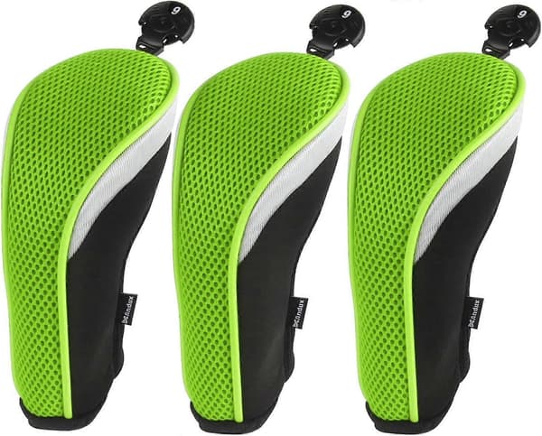 【BQ】Sett med 3 utskiftbare hybrid golfkøllehodebeskyttere - Perfekt