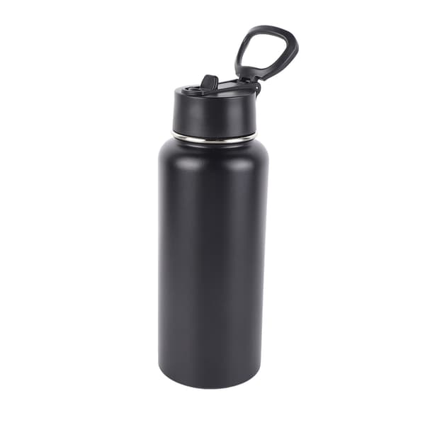Isoleret Flaske Sort Dobbeltlagsisolering 960ml 304 Rustfrit Stål Isoleret Vandflaske til Mænd Kvinder