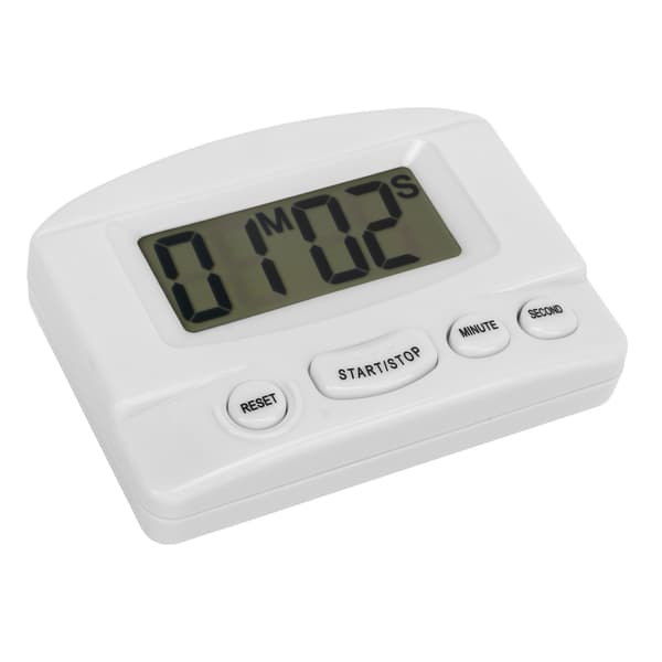 Høj Køkken Timer Magnetisk Multipurpose Digitalt Ur Hvid
