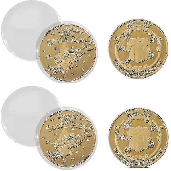 Tooth Fairy Coins Guld Mælketand Dværge Sød Mønt Mønt Erindringsmønt