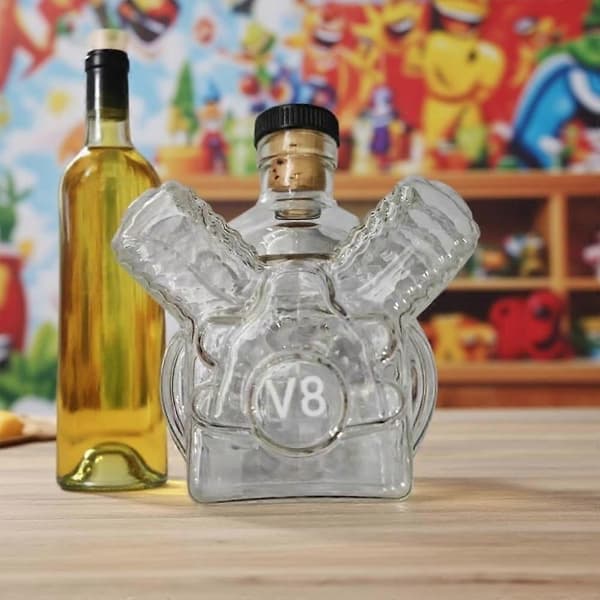 【BQ】V8 Motor Whisky Glas Karaffel