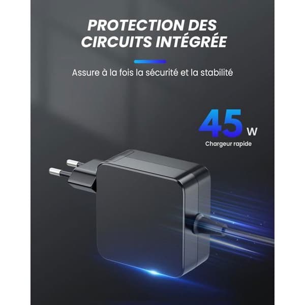 45W Laturi - Lenovo - Verkkolaite - DC 20V 2.25A - 4.0 mm x 1.7 mm liitin