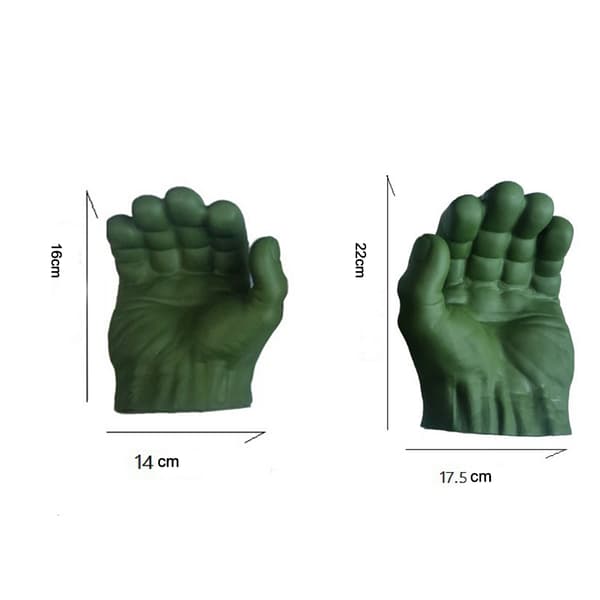 PVC Hulk Näve Handskar Cosplay Halloween Kostym Leksaker