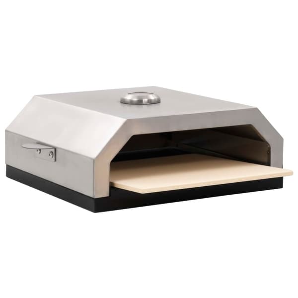 【BQ】vidaXL Pizzaovn med keramisk sten til gas-/kulgrill Multicolor multifärg