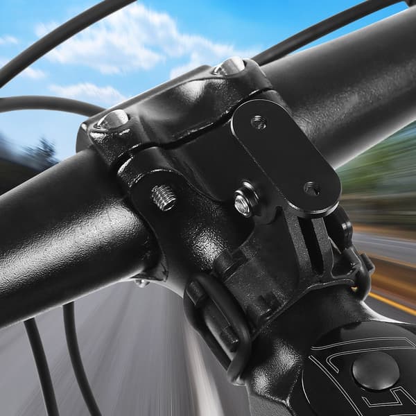 Cykelmonteringsbase til GoPro videokamera med frontlygtebeslag