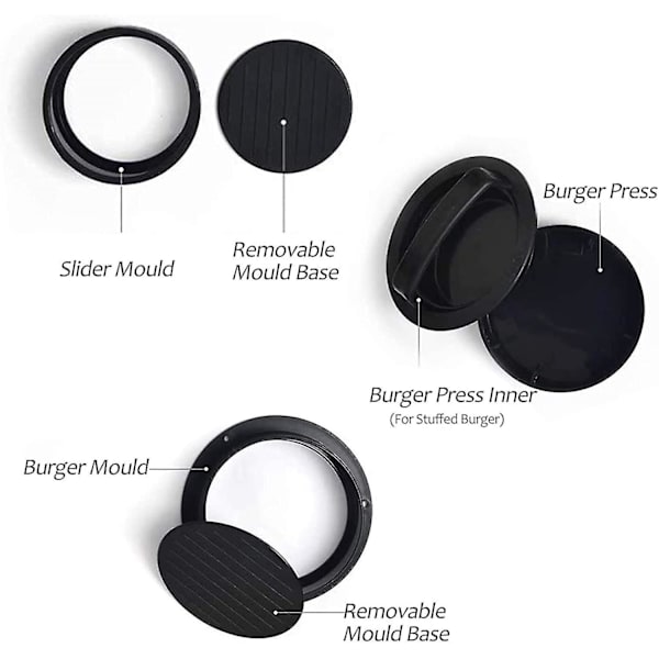 3 i 1 Burger Patty Press