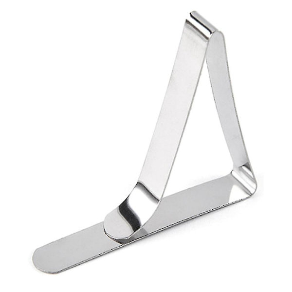 Säädettävä ruostumattomasta teräksestä valmistettu cover Jumbo Clips -pidike 4PCS