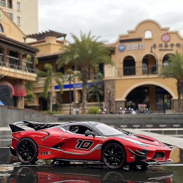 Hhcx-suuri koko 1:24 Ferraris Laferrari Fxxk Evo Alloy Kilpa-automalli Diecast Metal Lelu Ajoneuvot Automalli Simulaatio Lasten Lelu Lahja White