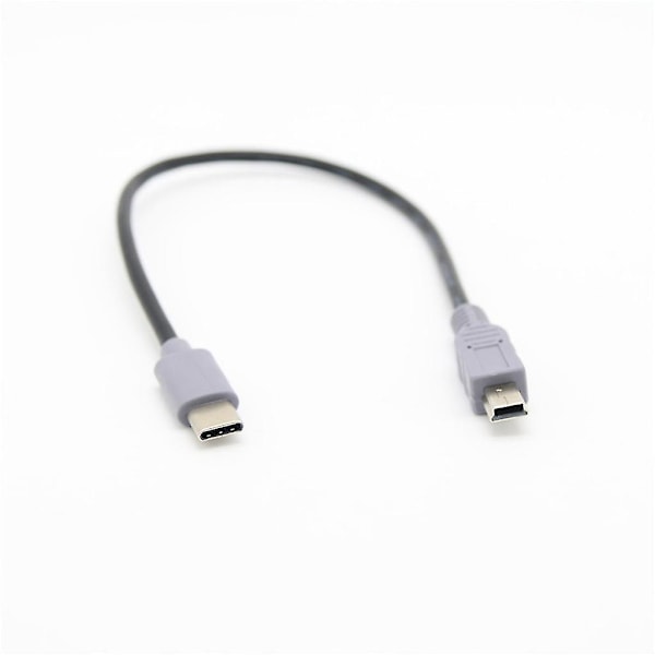1m USB Typ C 3.1 Hane Till Mini USB 5 Pin B Hane Plug Converter Otg Adapter Bly Datakabel För Mobil Macbook Tillbehör