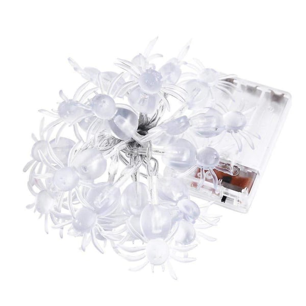 Halloween Ghost Festival Lilla Spider Led String Lights Batteriboks Usb Festpynt Lanterne color 9