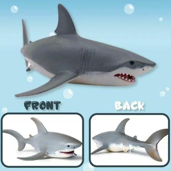 Shark Model Toy, simulering miniatyr djurleksak, liten hajfigur